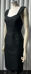Rare Vintage Thierry Mugler Couture Black Cotton Dress FR 36 Archive Piece
