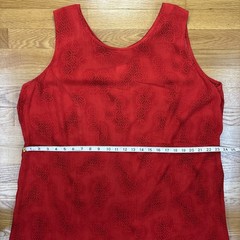 Vintage Lady Dorby Dress And Top Set Red Floral See Description For Size