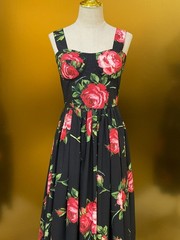 Dolce & Gabbana fitted camisole dress with molded cups and cinched waist, size S