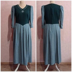 Women dress multicolor wool 52-54