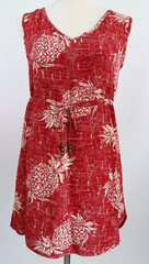Palmwave Hawaii Aloha Dress Vintage Red Sz MEDIUM Runs Small FITS SMALL