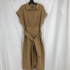 New Worthington Women&rsquo;s Button Down Dress “maple Syrup” Size Medium