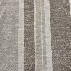 Tu Linen Blend Neutral Striped Button Midi Dress – Belted – Sleeveless – UK 20