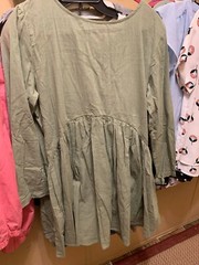 Amazon brandless pit to pit 21 length 33 green dress no material tag new