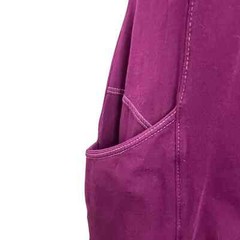 Athleta Deep Fuchsia Athletic Knee Length V-Neck Dress Size MT
