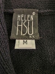 Vintage Helen Hsu New York Size M Navy Sweater Dress Hand-Loomed NWT