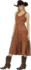 NWT XXL Scully Women&rsquo;s Lace Front Sleeveless Full Length Dress Retail $105.99
