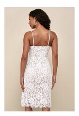 Lulus White Lace Dress Size Medium