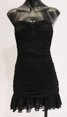 Beginning Boutique Women&rsquo;s Braxton Back Strapless Mini Dress EJ3 Black Size US 4