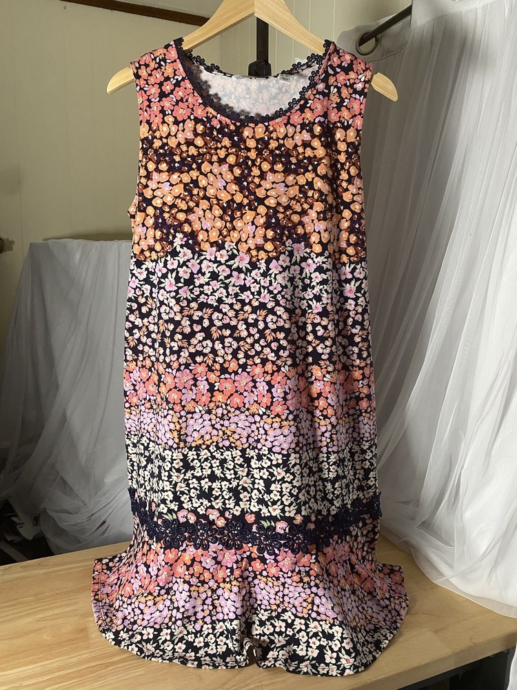 Isaac Mixrahi Live! Women’s Large Sleeveless Dress Floral Print