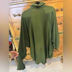 NWT Marissa Webb Olive Green Oversized Shirt Dress Mini Tunic M