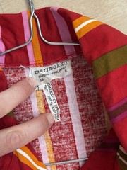 Marimekko Finland 1977 original vintage A-line buttoned dress 70s vintage
