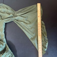 Scarlet Darkness Olive Green Renaissance Maxi Dress Sz L Bell Sleeve Whimsigoth