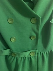 VNT 70’s Polyester Blend Dress Union Mod Go Go Green Med/small Stretch 60s