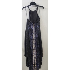 Free People Midnight Combo Floral Halter Maxi Dress Size 2 Strappy Back