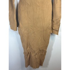 4th & Reckless Brown V-Back Square Neck Long Sleeve Sweater Dress Size 6 NWT