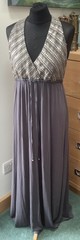 Monsoon Beaded Sequin Sleeveless Maxi Dress Size 12