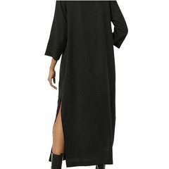 Terea by Andrea Pitter Women&rsquo;s Black Annelise Dress Pockets Side Slits Large 2