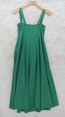 Green Split Midi Sundress Bodice Strappy Dress S Whimsy Romantic Lightweight