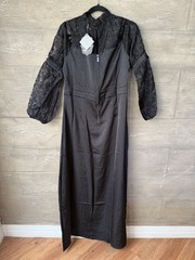 Killstar It&rsquo;s Black Friday Isabeau Curse Maxi Dress Womens Neck Long Sleeve XL