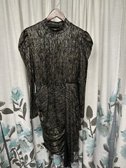 Virgos lounge dress Size 10 NWT Black Gold Body Con Cocktail Wedding Evening
