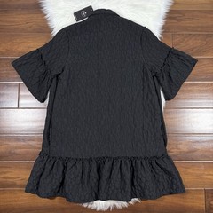 Marielle Stokkelaar Amelo Florentine Bubble Black Textured Dress Womens One Size