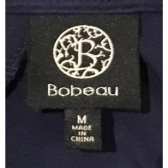 Bobeau V-Neck Twist Back Maxi Dress Navy Blue Sleeveless Size M NWT Women’s