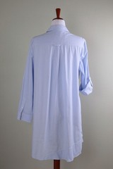 FINLEY $380 Striped Tab Sleeve Tiered 100% Cotton Jenna Shirt Dress Size XL