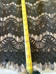 Jessica Howard Lace Overlay Lined Shift Dress 3/4 Sleeve Knee Length Size 8