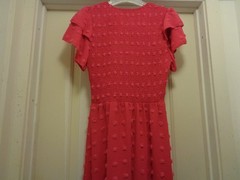 Hot Pink Textures Nubby Romantic Ruffles Midi Dress By Fashion S