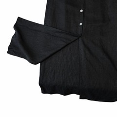 Vintage Maxi Dress Womens Medium Black Linen Y2K 90s Fairy Witchy Indie Garden