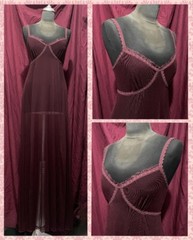 Dress Michal Negrin Retro Burgundy made in Israel very rare collector&rsquo;s item