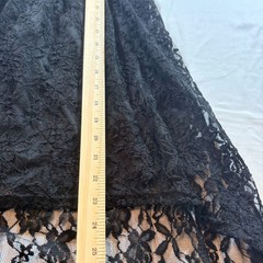 Deb Lace Strapless High Low Dress Womens Small Black Floral Party Cocktail