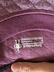 Smartwool Women Diamond Peak Quilted Dress Small Purple Merino Wool Fall/Winter