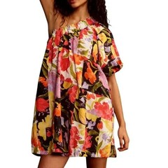 Anthropologie Dress XS Womens Multicolor Short Mini Sleeve Off The Shoulder