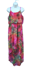 Womens Bailey Girl Beautiful Floral Summer Sundress Size XL Pink Red Hawaiian