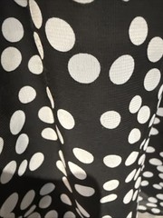 I Z Buyer Womens Sun dress SZ XL Black White Polka Dot I11