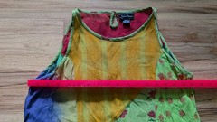 Sacred Threads Patchwork Maxi Dress SM Rayon Boho Whimsigoth Tie Dye Floral Indi