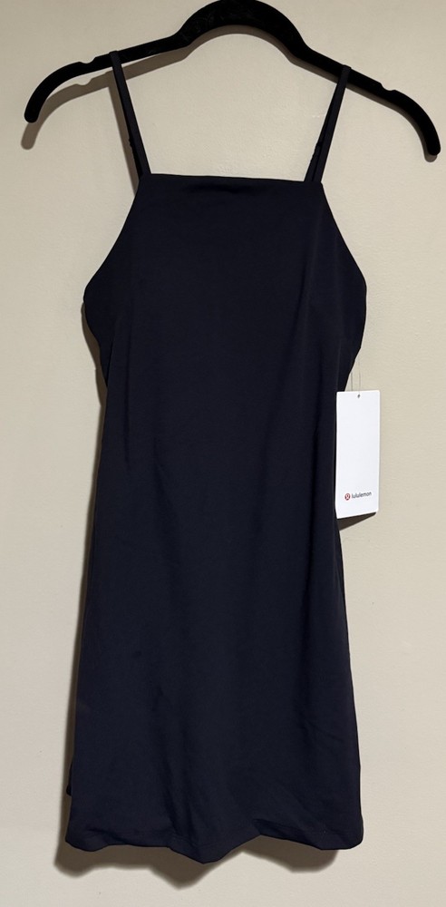 NWT Lululemon Size 8 Align Side Slit Cami Dress BLK Black $148