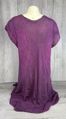 India Hippie Boho Dress Top Plum Purple Paisley Advanced Apparel Womens One Size
