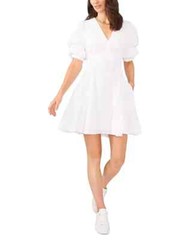 1.STATE Bubble Sleeve V Neck Dress MSRP $89 Size S # 12B 1839 Blm