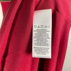 Dress the Population Sandra Gown Sz L Garnet Red Plunge Trumpet Wedding Evening