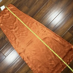 Dissh Women&rsquo;s Size AU 10 / US 6 Orange Mia Strapless Satin Maxi Dress Side Slit