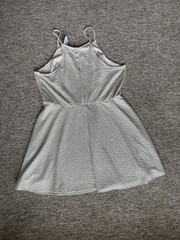 Charlotte Russe Women’s Plus 3XL Beige Glitter Halter Fit & Flare Knee Dress