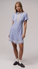 Kimchi Blue Lily Floral Lace Trim Mini Dress S