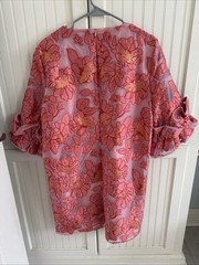 Abby Glass Bronson Dress Rose Blossom Organza Size XL