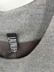 Pre-Owned Laundry Grey Size Medium Knee Length Sleeveless Dress