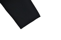 Celine Finition Main Wool Elastane Designer Black Dress Size 38 Made in France