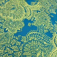 Classic Feminine Jessica Howard Fit & Flare Turquoise/Lime Green Dress Size 12