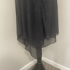 VTG RUBY ROX Y2K Rhinestone Ring Shimmer Halter Dress Whimsigoth Asymmetrical M